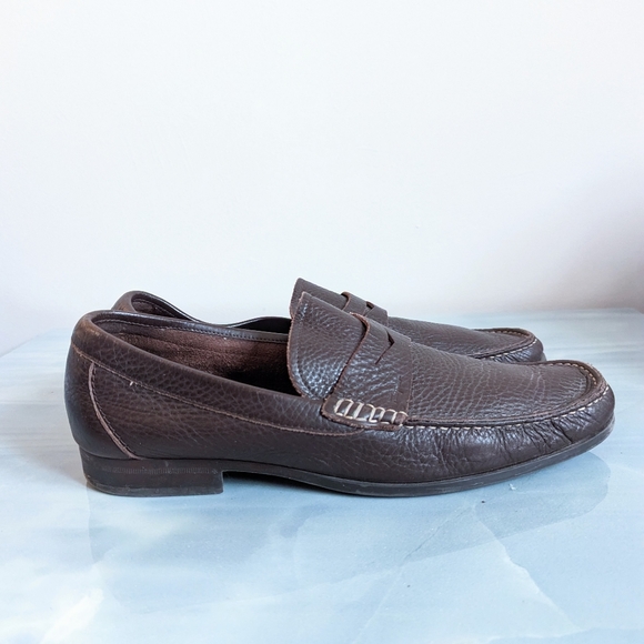Salvatore Ferragamo brown leather loafers main image 4